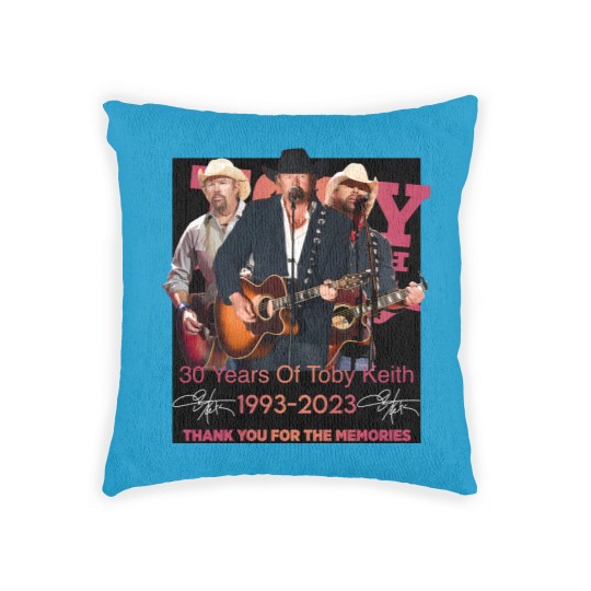 Discover New 30 Years Of Toby Keith 1993 - 2023 Thank You Woven Pillows