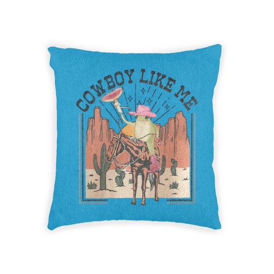 Discover You're a cowboy like me Woven Pillows, Cowboy Frog Woven Pillows