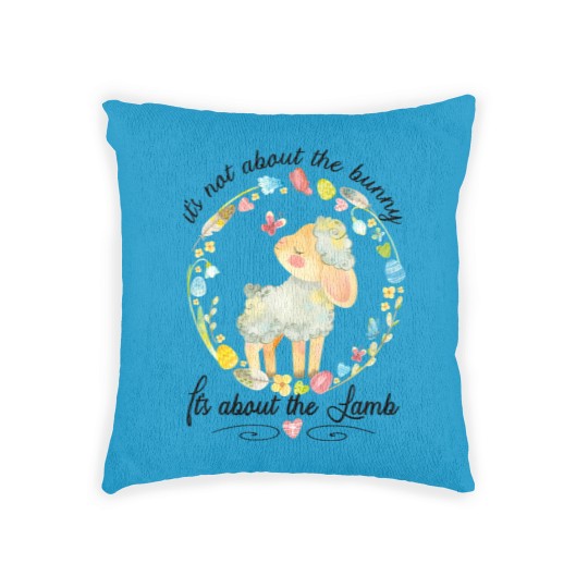 Discover Christian Easter Not About The Bunny Floral Lamb Woven Pillows