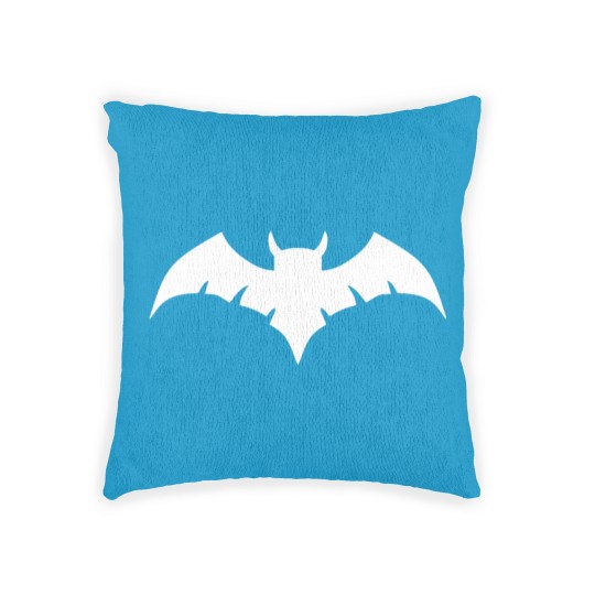 Discover Owlman Logo - White Woven Pillows