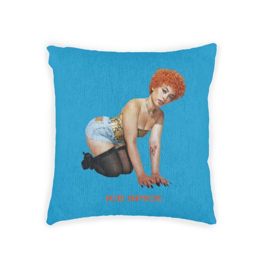 Discover Ice Spice Retro Woven Pillows, Ice Spice Woven Pillows, Ice Spice Merch
