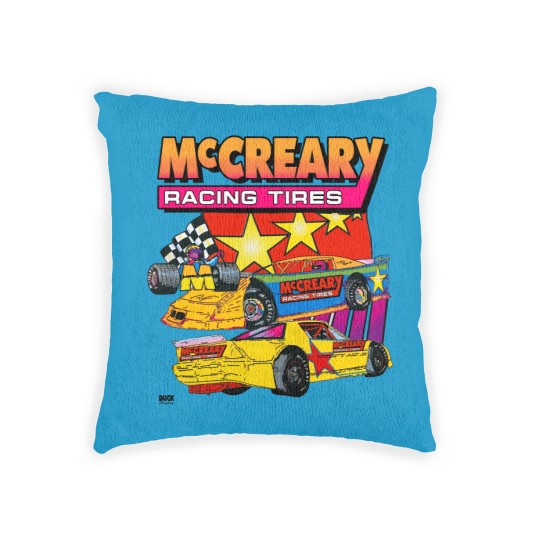Discover Vintage 1990s McCreary Racing Tire Neon Woven Pillows
