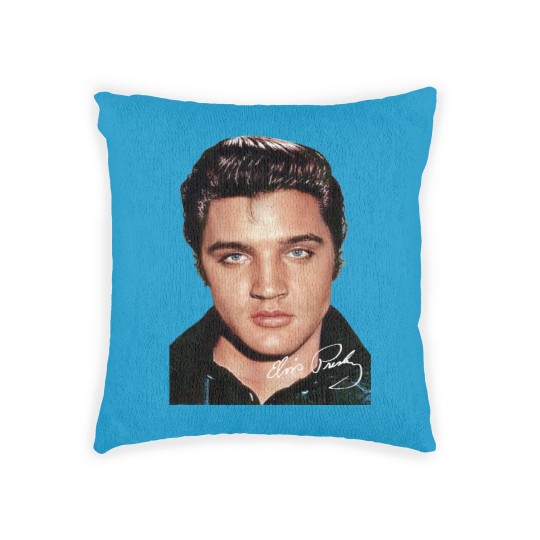 Discover Elvis Presley Signature Woven Pillows Short Sleeve Cotton White Women Men S to 5XL