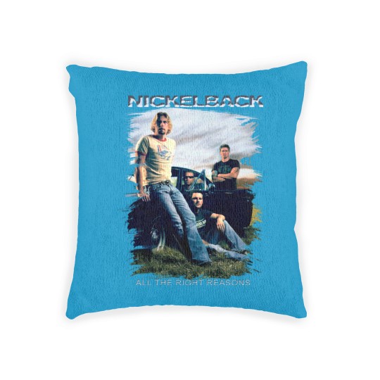 Discover Vintage Nickelback Woven Pillows, Nickelback 90s Rock Band Woven Pillows