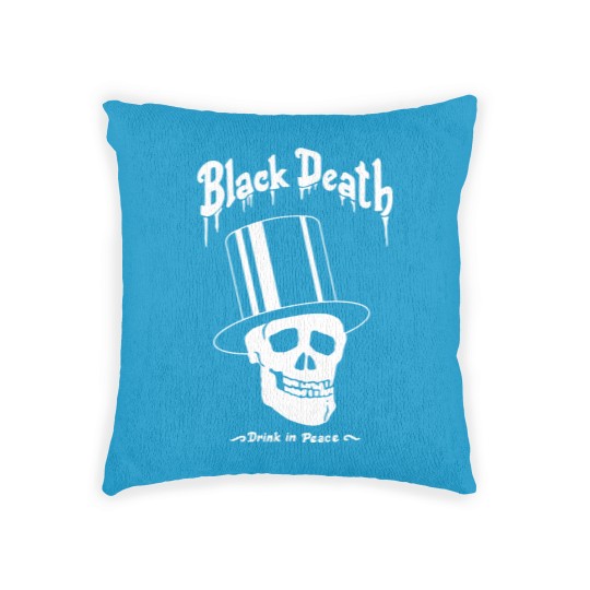 Discover Black Death Vodkas N Roses Woven Pillows