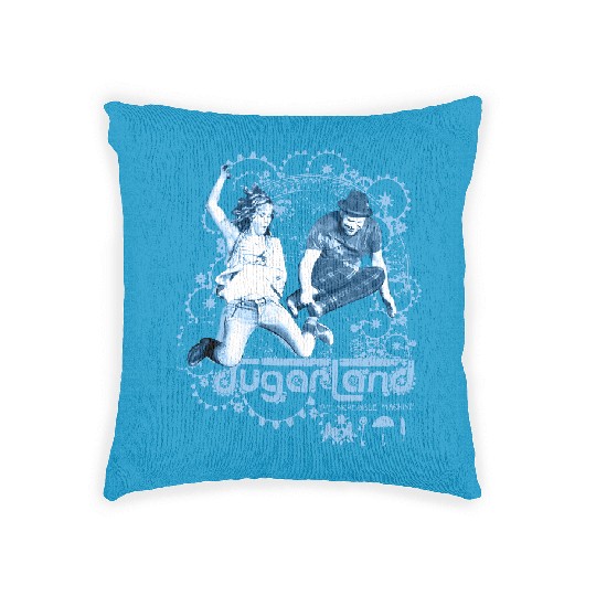 Discover Sugarland tour navy Woven Pillows large Woven Pillows
