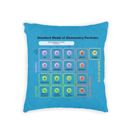 Discover Elementary Particles - Standard Model Woven Pillows
