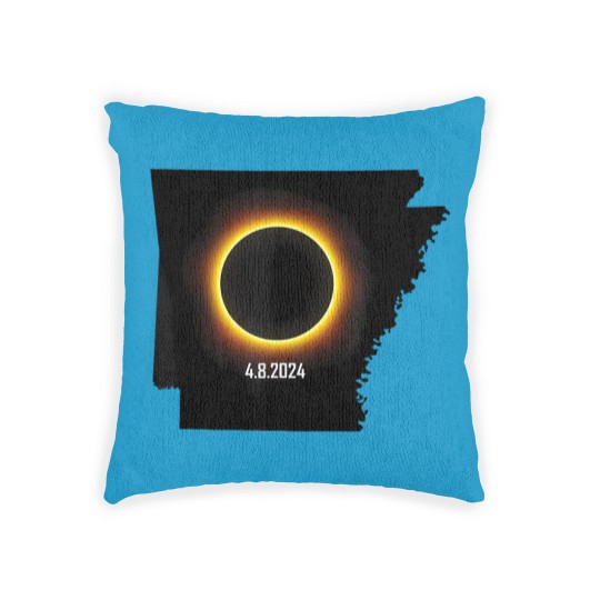 Discover arkansas solar eclipse 2024 t Woven Pillows