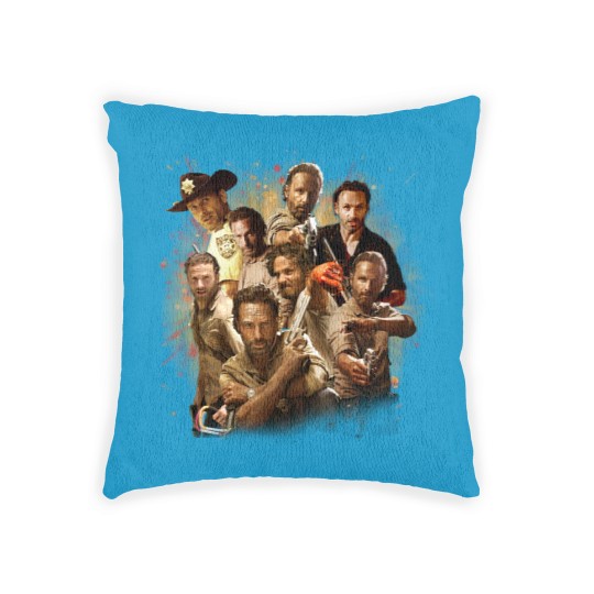 Discover Shop Rick-Grimes Walking Show-Dead Big-Fans New-World-Tour Customized Woven Pillows HoodieSweaterLong SleeveTank TopPremium Woven Pillows Woven Pillows