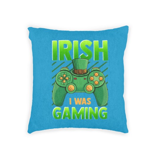 Discover Irish I Was Gaming Woven Pillows