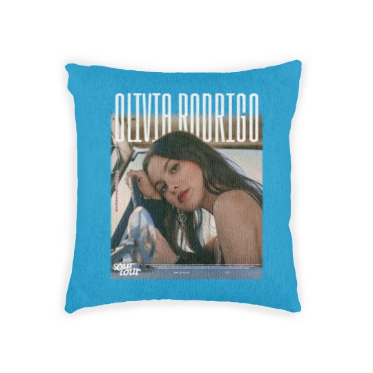 Discover Meet Olivia Rodrigo Sour Tour Woven Pillows, Olivia Rodrigo Woven Pillows