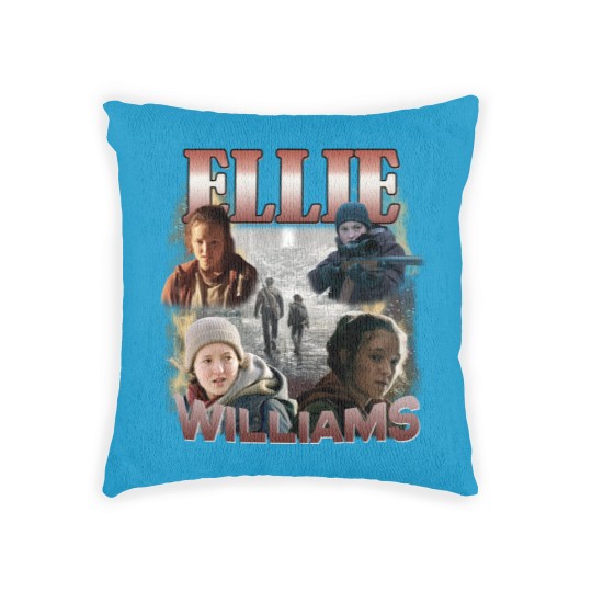Discover Ellie Williams Woven Pillows, Bella Ramsey TLOU Woven Pillows, Joel and Ellie TLOU Woven Pillows, Narco Pedro Pascal Fans