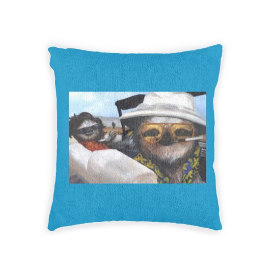 Discover Fear and Loathing in Sloth Vegas Woven Pillows
