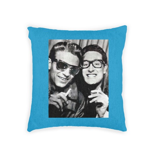 Discover Waylonn Jennings and Buddy Holly 1958 Woven Pillows
