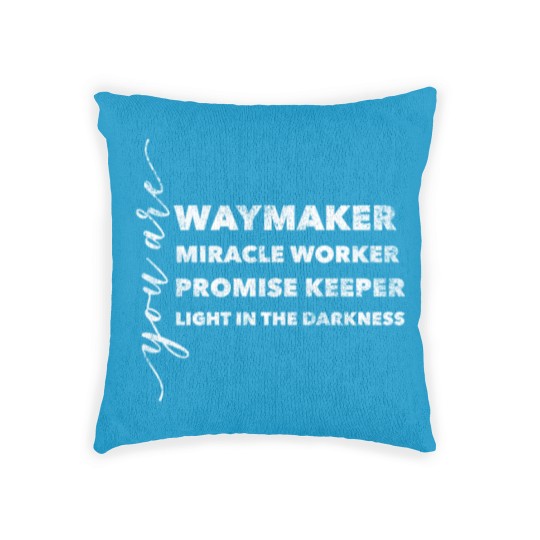 Discover Waymaker & Christian Apparel | Christian Gifts Woven Pillows