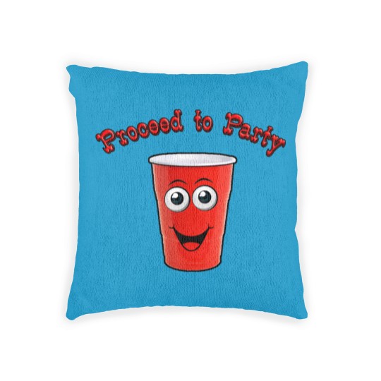 Discover Red Solo Cup - Proceed to Party Woven Pillows