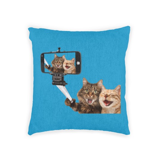 Discover CATS SELFIE PHOTO Woven Pillows