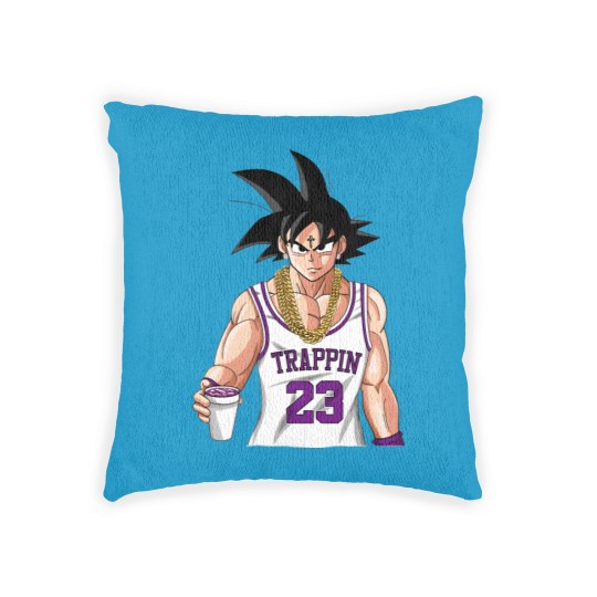 Discover Trap Goku Woven Pillows