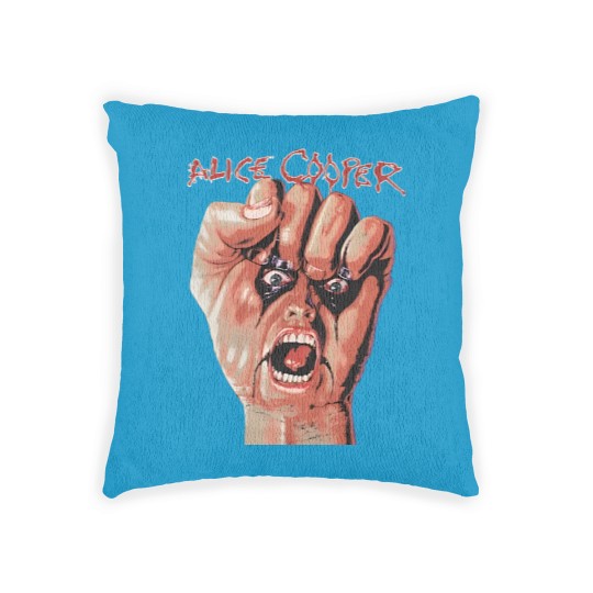 Discover Alice Cooper Tour Rock Music Woven Pillows, Alice Cooper, Raise Your Fist and Yell Woven Pillows