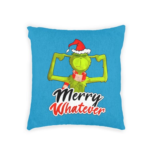 Discover The funny character Merry Whatever Woven Pillows