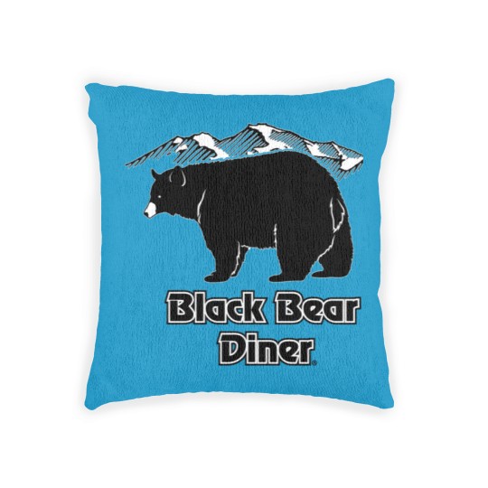 Discover Black bear diner Woven Pillows