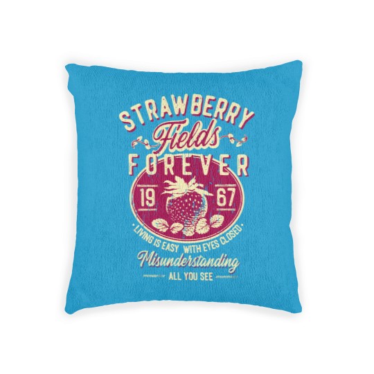Discover Strawberry Fields Forever Woven Pillows