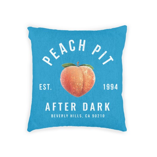 Discover Peach P After Dark - modern vintage logo - Peach P - Woven Pillows