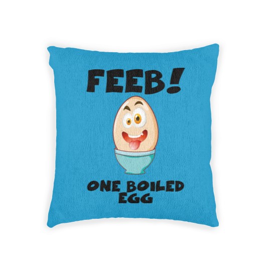 Discover Feeb...One Boiled Egg - Egg - Woven Pillows