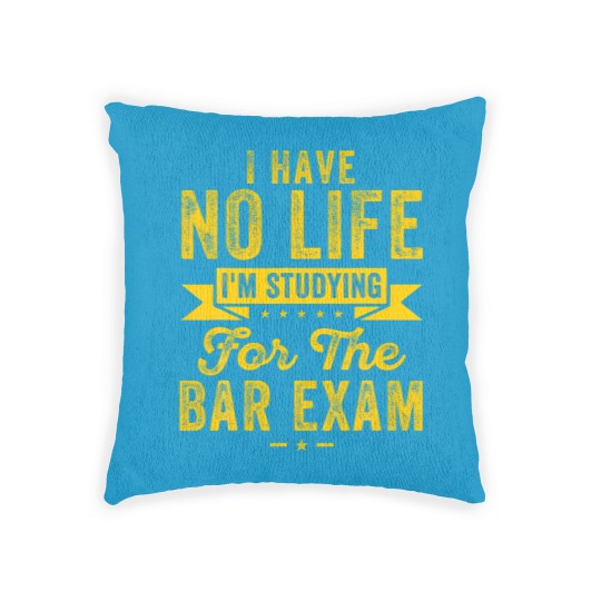 Discover Bar Exam Funny Law School Graduation Women Men Law Woven Pillows