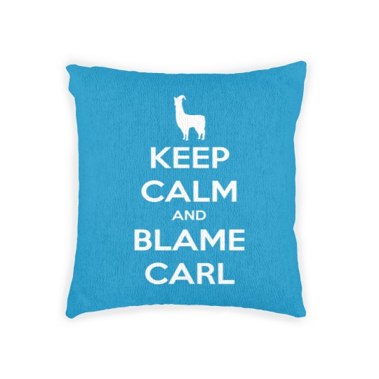 Discover Llamas with Hats Woven Pillows, Keep Calm and Blame Carl Essential Woven Pillows