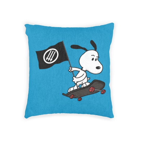 Discover Antifa anti-fascist dog Woven Pillows