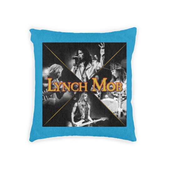 Discover Lynch Mob World Tour Woven Pillows, Vintage Lynch Mob Band Woven Pillows, Retro Lynch Mob Band Woven Pillows
