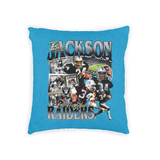 Discover Vintage 90s Graphic Style Bo Jackson Football Woven Pillows Football Woven Pillows