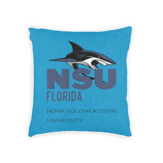 Discover Nova Southeastern University blue shark NSU Woven Pillows