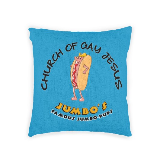 Discover Church Of Gay Jesus Shameless Woven Pillows