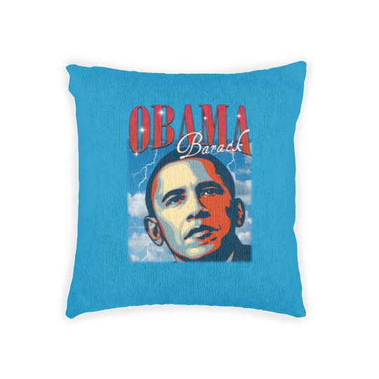 Discover RETRO BARACK OBAMA Woven Pillows | Vintage Obama Woven Pillows Retro 90s
