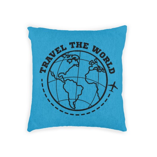 Discover World Travel Travel Woven Pillows