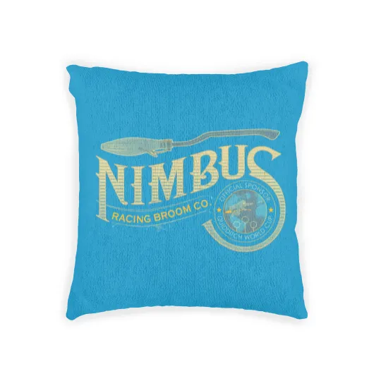 Discover Nimbus Racing Broom Company Unisex Woven Pillows Woven Pillows
