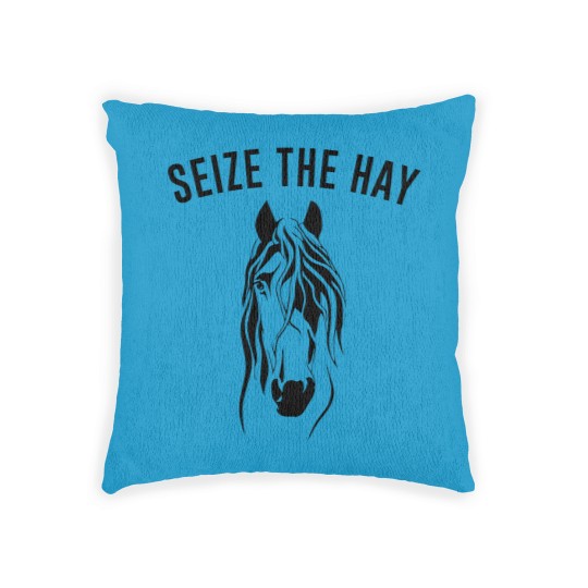 Discover Seize The Hay - Horse Girls - Woven Pillows