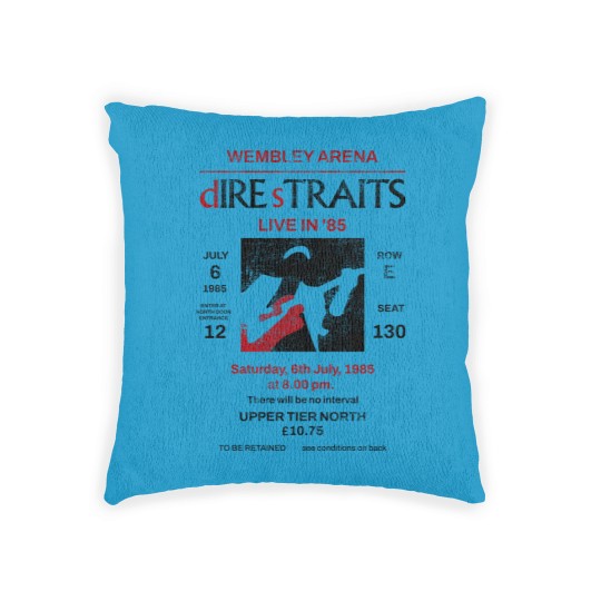 Discover Dire Straits Vintage Concert chandler Woven Pillows