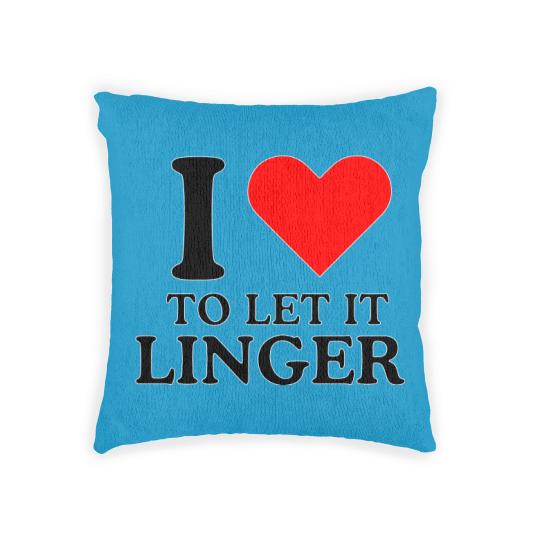 Discover LET IT LINGER , I love to let it linger by the cranberries Woven Pillows