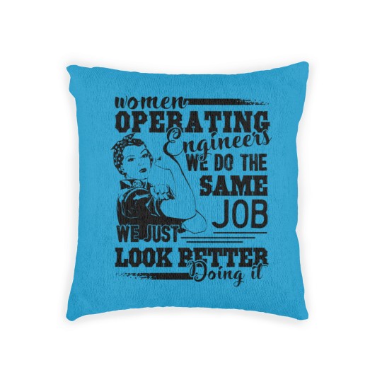 Discover Operating Engineer Women Operating Engineer Woven Pillows