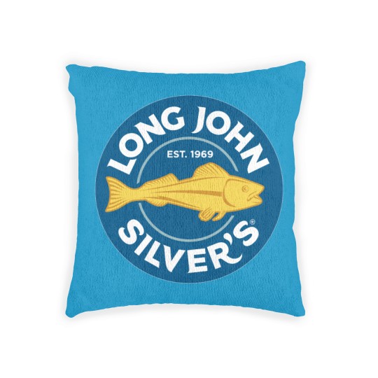 Discover Long John Silvers Restaurant Logo Woven Pillows