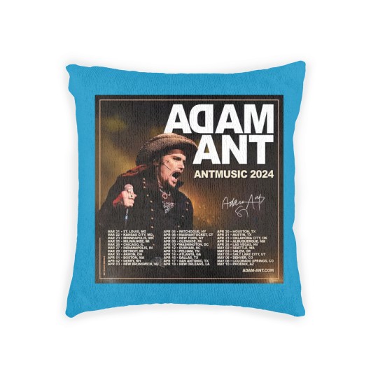 Discover Adam Ant Autumn 2024 UK ANTMUSIC Tour Unisex Woven Pillows
