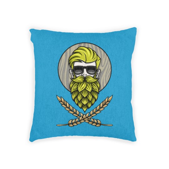 Discover Green Hops Beard - Beer Style - Hops Fashion Woven Pillows