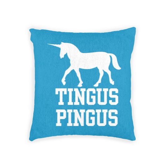 Discover Boston Basketball Fan Tingus Pingus Unicorn Woven Pillows