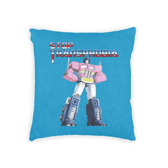 Discover Stop Transphobia Woven Pillows, Stop Transphobia Woven Pillows