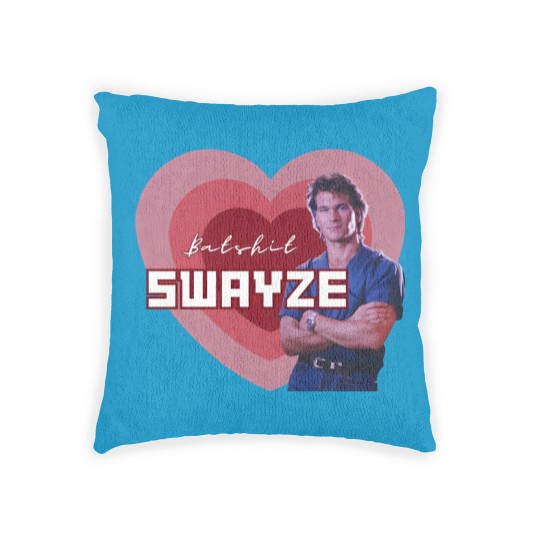 Discover Batshit Swayze Patrick Swayze Superfan Woven Pillows