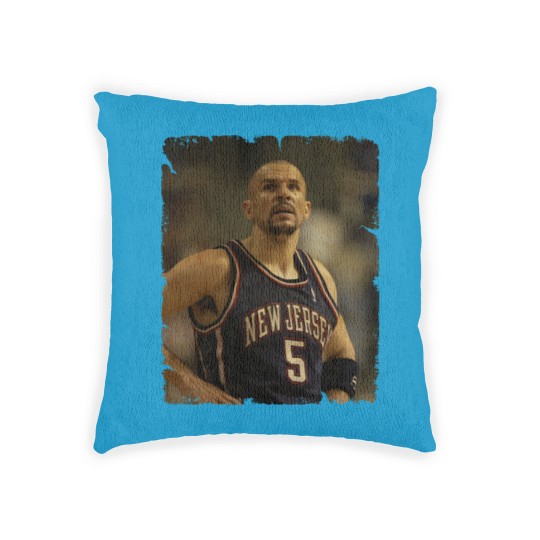 Discover Jason Kidd - Vintage Design Of Basketball Woven Pillows
