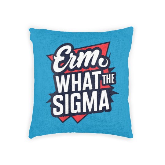 Discover wos erm, what the sigma funny meme Woven Pillows